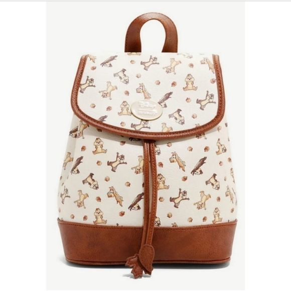 Her Universe Handbags - Last One! Her Universe Chip & Dale Slouch Mini Backpack NWT